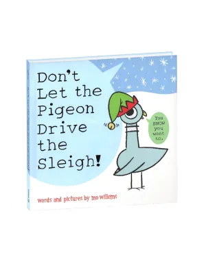 "Don't Let the Pigeon Drive the Sleigh" Hardcover Book Yottoy
