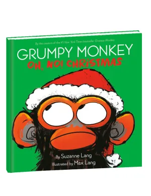 "Grumpy Monkey Oh, No! Christmas" Hardcover Book Yottoy