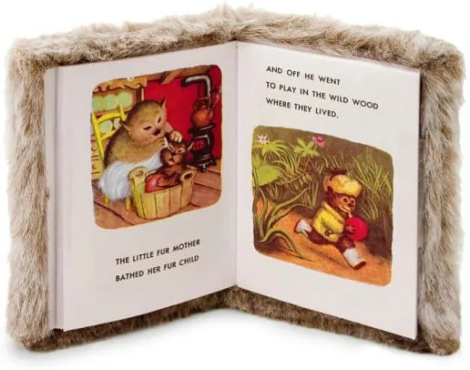 "Little Fur Family" Fur Covered Book Yottoy