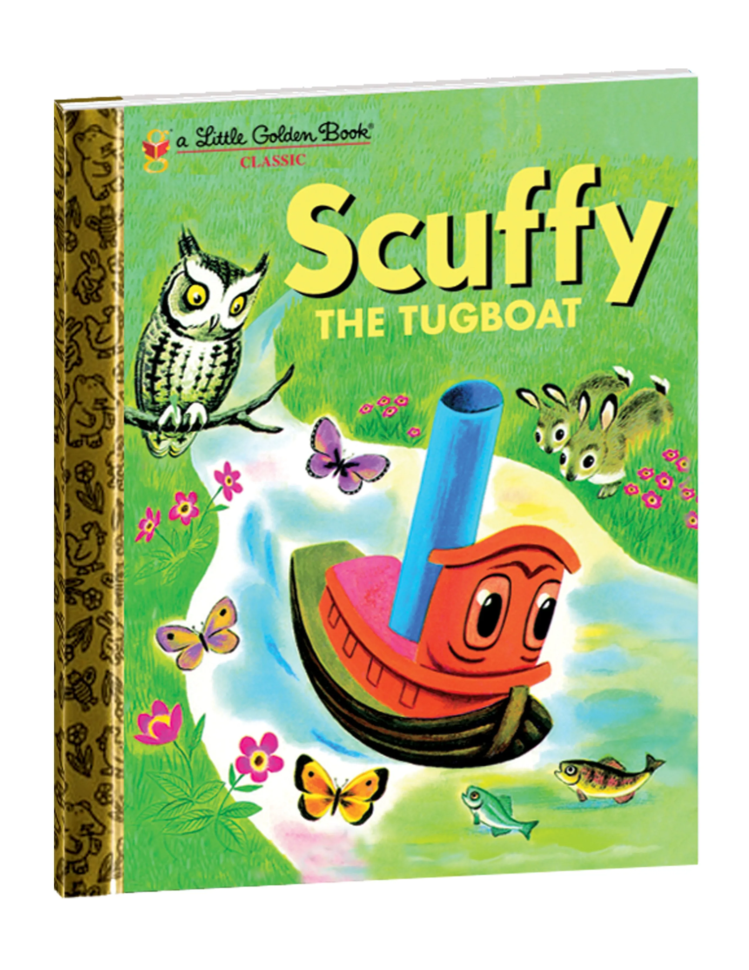 "Scuffy The Tugboat" Hardcover Book Yottoy