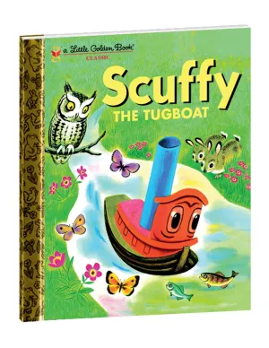 "Scuffy The Tugboat" Hardcover Book Yottoy