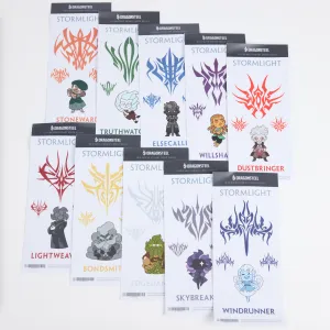Radiant Order Decal Sheet Set Dragonsteel Books