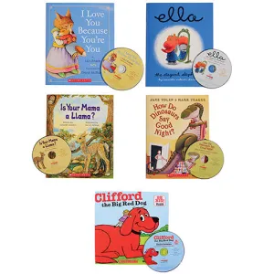 Read Along Books with Audio CDs / Set of 5 Constructive Play Things
