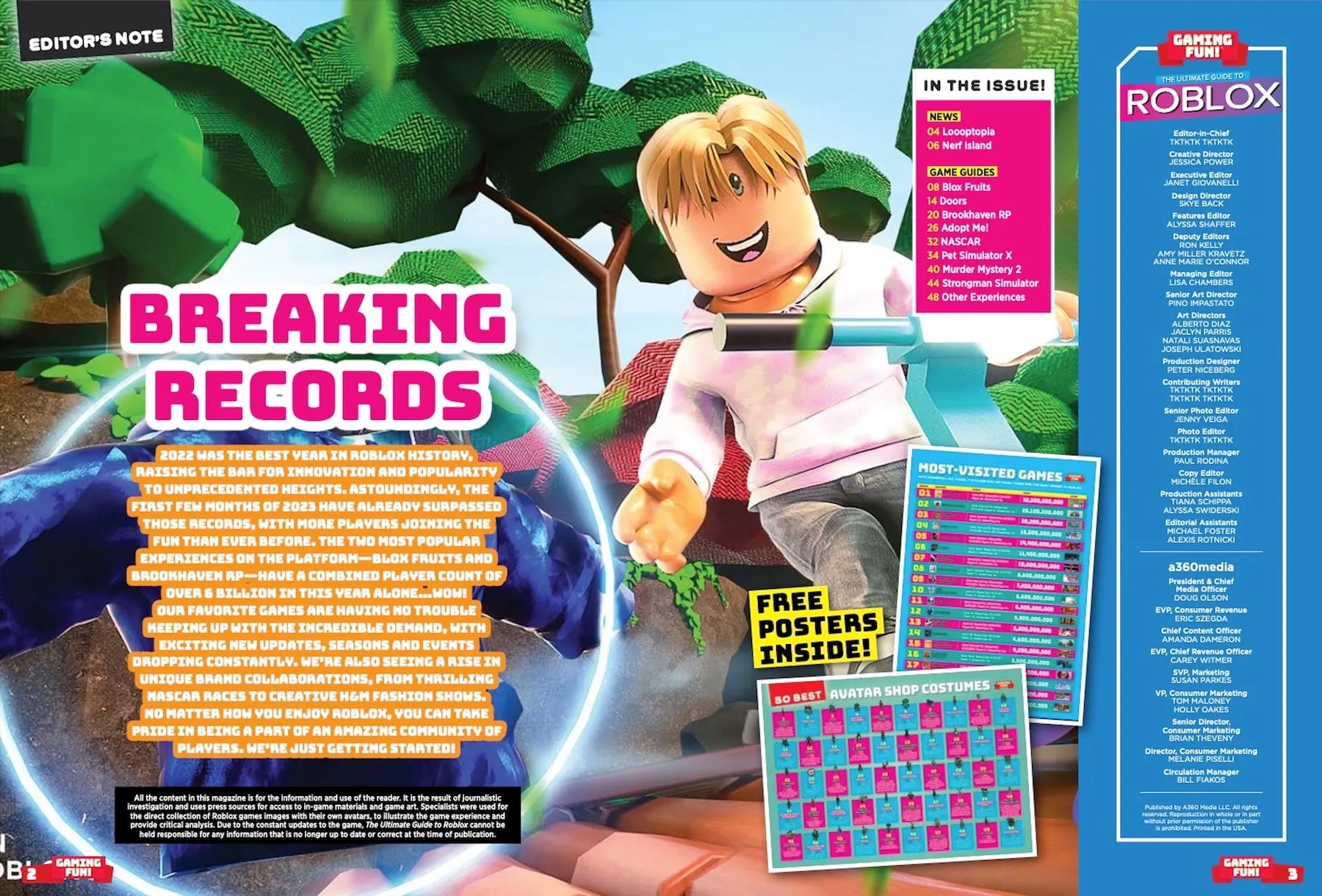 Roblox - Everything You Need To Know, Ultimate Guide By Fans For Fans, Independent & Unofficial! Inside Tips & Tricks for Any Level,   2 Giant Tear-Out Poster