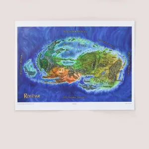 Roshar Map Poster Dragonsteel Books