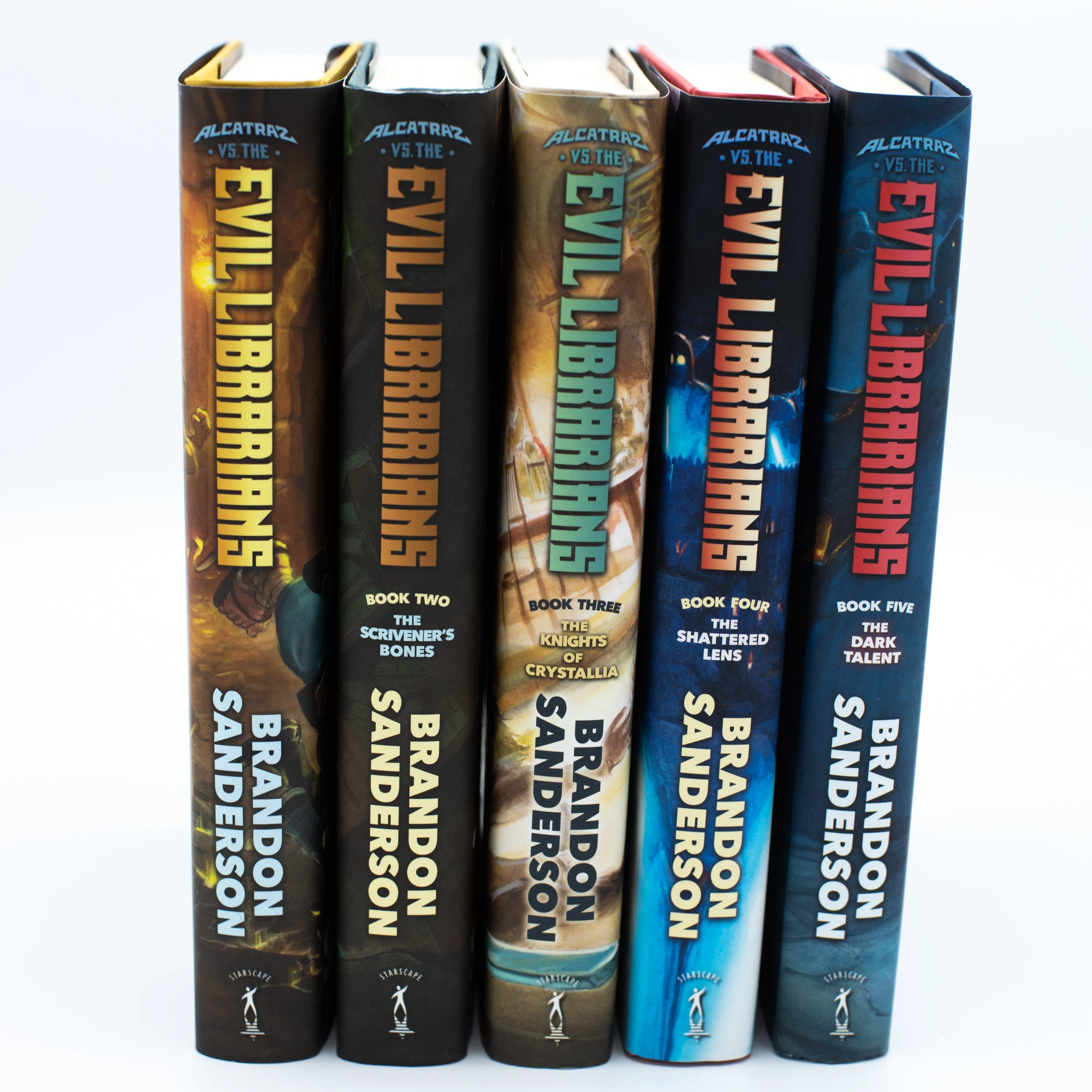 **SIGNED** Alcatraz vs the Evil Librarians 5-Book Hardcover Bundle Dragonsteel Books
