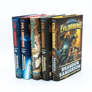 **SIGNED** Alcatraz vs the Evil Librarians 5-Book Hardcover Bundle Dragonsteel Books