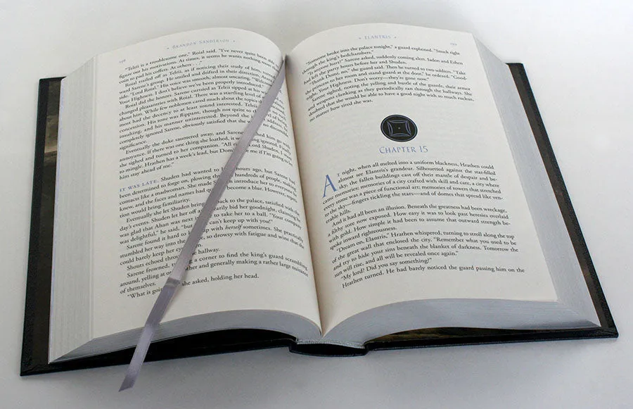 Signed Leatherbound Elantris - 10th Anniversary Edition Dragonsteel Books
