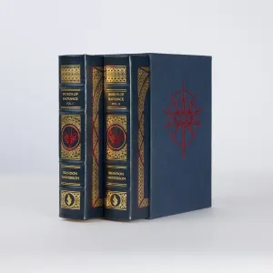 (SIGNED) Words of Radiance Leatherbound Dragonsteel Books