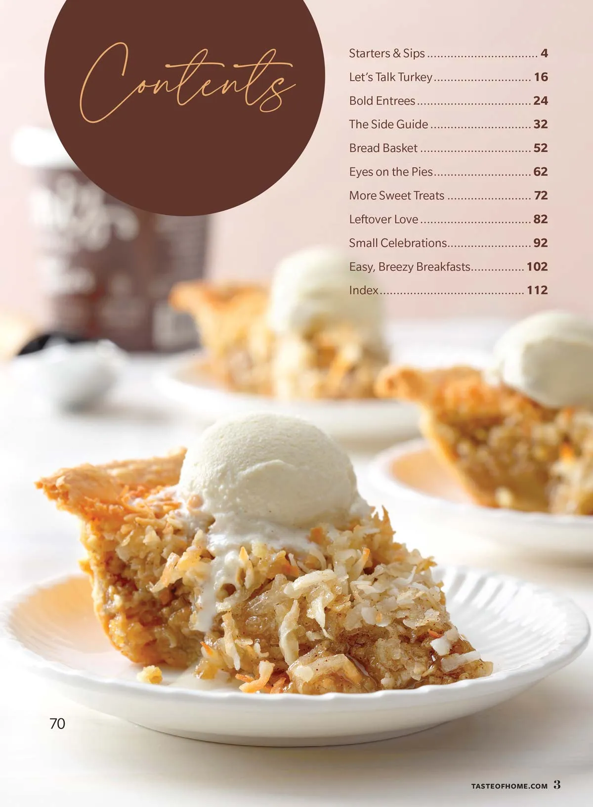 Taste Of Home - Thanksgiving Cookbook: 105 Dishes, Easy Appetizers, Make & Take Sides, Desserts, Sized-Right Recipes, Turkey, Bread Basket, Pies, Sips, Utilizing Leftovers For Easy Breakfasts & More!