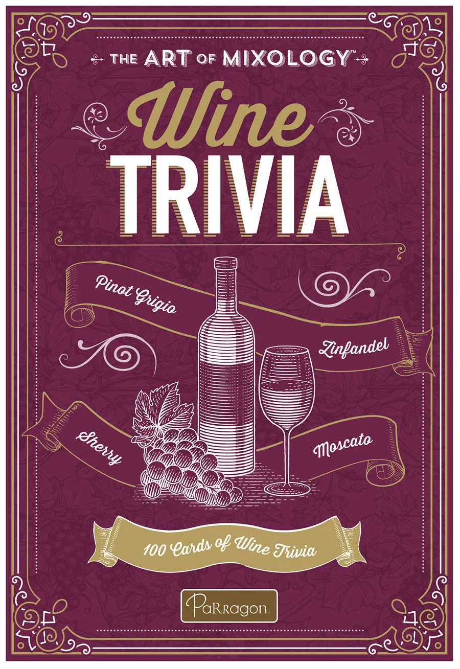 The Art of Mixology Wine Trivia 100 Cards of Wine Trivia Cottage Door Press