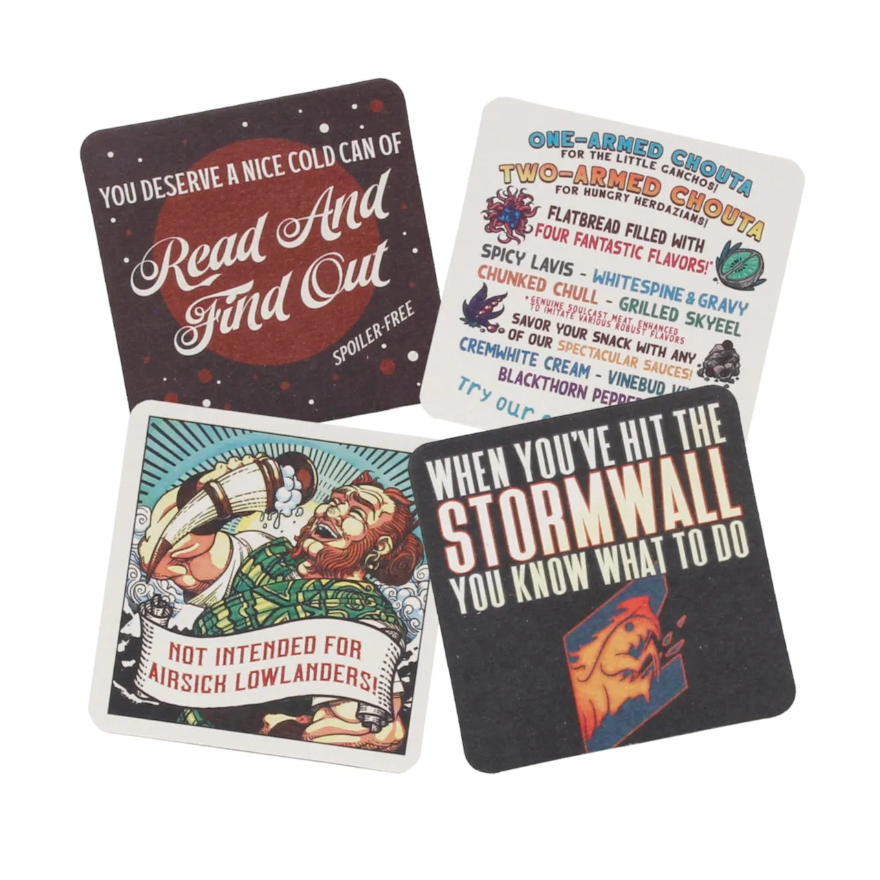 The Stormlight Archive Drink Coasters Dragonsteel Books