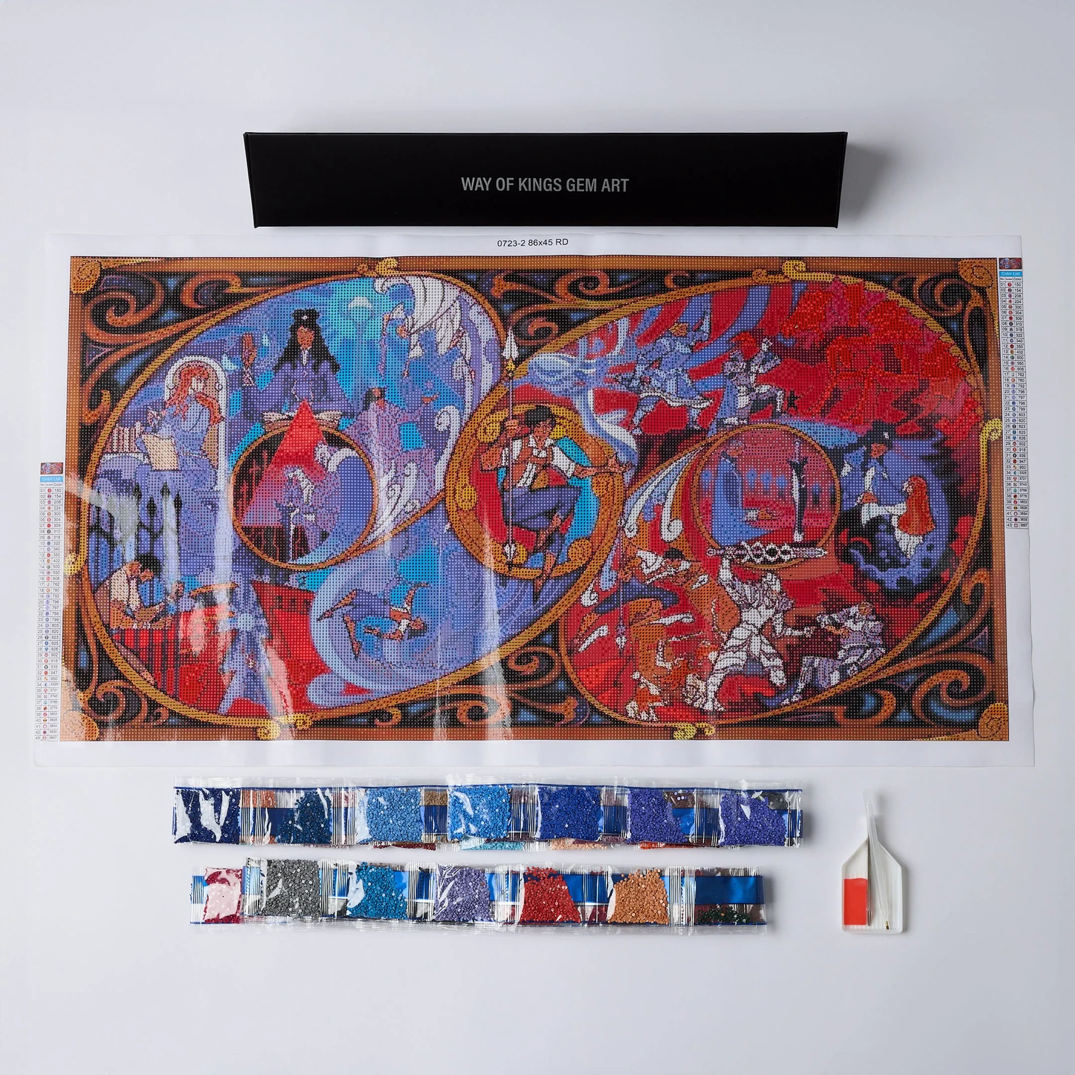 Way of Kings Stained Glass Gem Art Dragonsteel Books